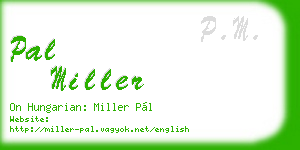 pal miller business card